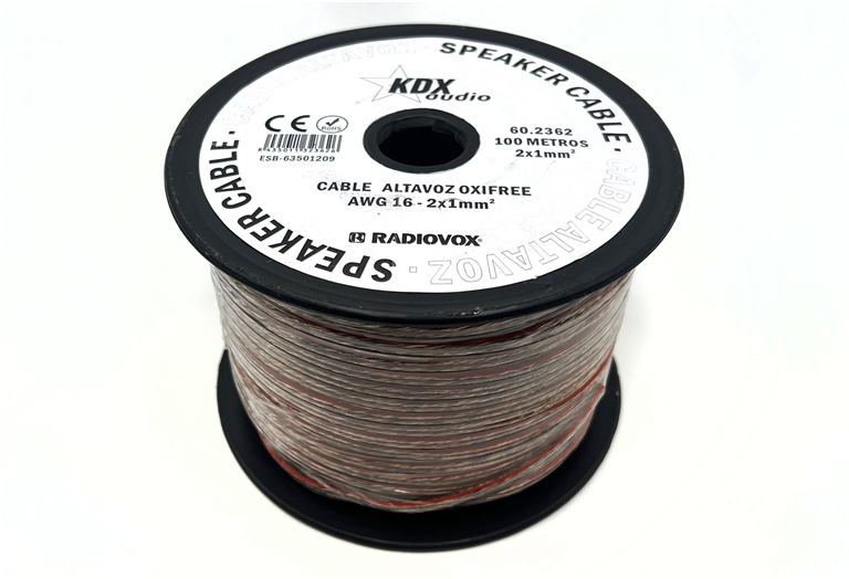 Imagen del producto ROLLO CABLE ALTAVOZ OXIFREE ECO AWG 16 - 2x1mm2-ECO