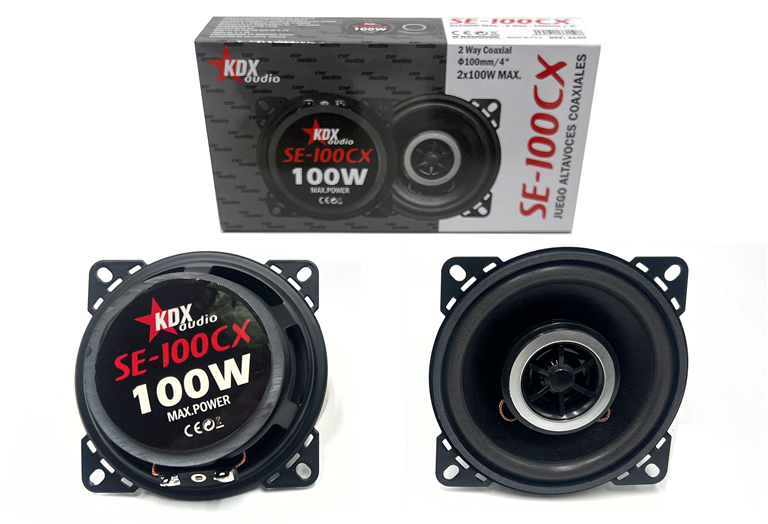 Imagen del producto JGO ALTAVOCES 4"/100mm 2x100WMax Coax 2Vías. SUPER ECO