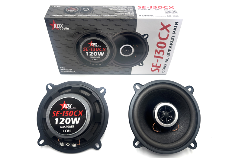 Imagen del producto JGO ALTAVOCES 5"/130mm 2x120WMax Coax 2Vías. SUPER ECO