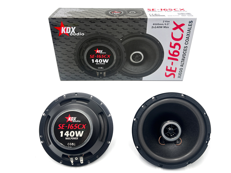 Imagen del producto JGO ALTAVOCES 6,5"/165mm 2x140WMax Coax 2Vías. SUPER ECO