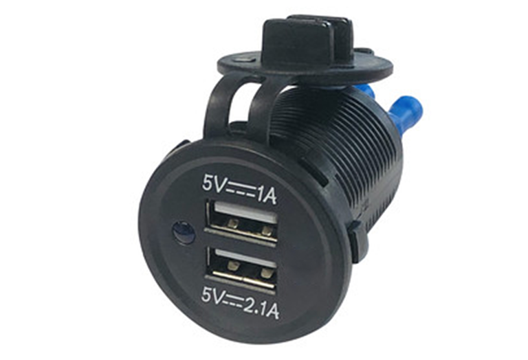 Imagen del producto CARGADOR USB DOBLE PARA EMPOTRAR (12/24V)