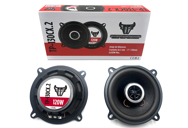 Imagen del producto JGO ALTAVOCES 5"/130mm 2x120WMax Coax 2Vías. SUPER ECO