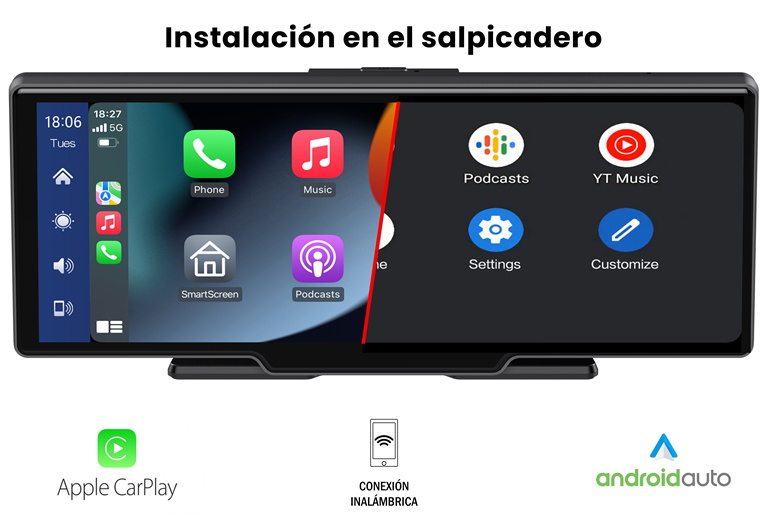 Imagen del producto MONITOR MULTIMEDIA Y SOPORTE DE PIE CP&AndroidAuto